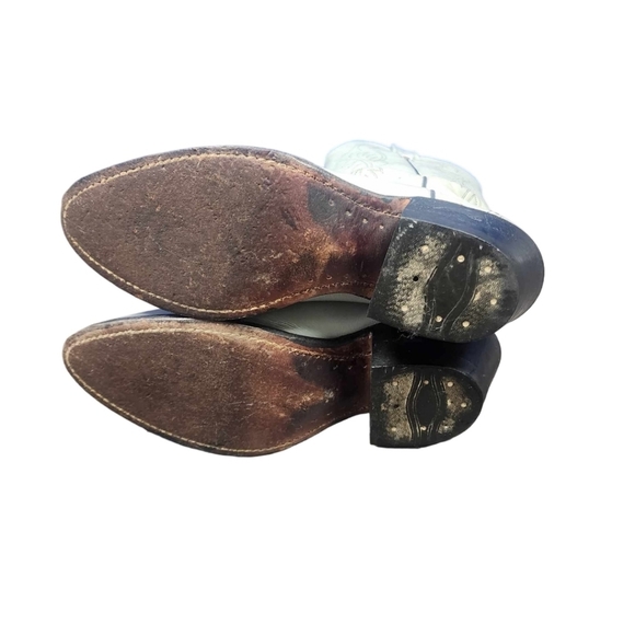 Boulet Women's Size 6 Embroidered Leather Cowboy Western Boots - Picture 5 of 6